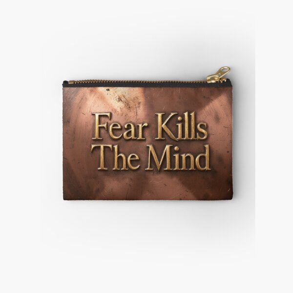 Item preview, Fear Kills The Mind – Vintage Copper Metal Typography designed and sold by Marcu Ioachim.