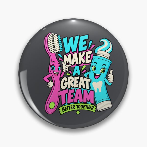Item preview, Toothbrush & Toothpaste Besties – Better Together designed and sold by Aimetoi.