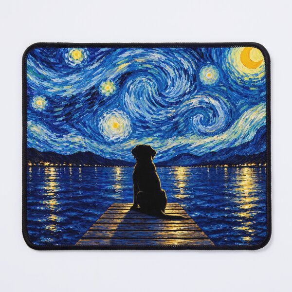 Item preview, Funny Fila Brasileiro Starry Night Painting Bridge Star Mom Dad Kids designed and sold by FurryHavenPH.