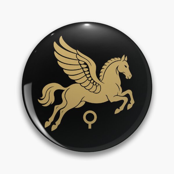 Item preview, Pegasus of Corinth Ancient Greek Gold Emblem designed and sold by The Abstract Vision.