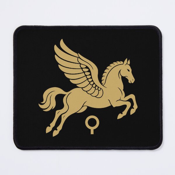 Item preview, Pegasus of Corinth Ancient Greek Gold Emblem designed and sold by The Abstract Vision.