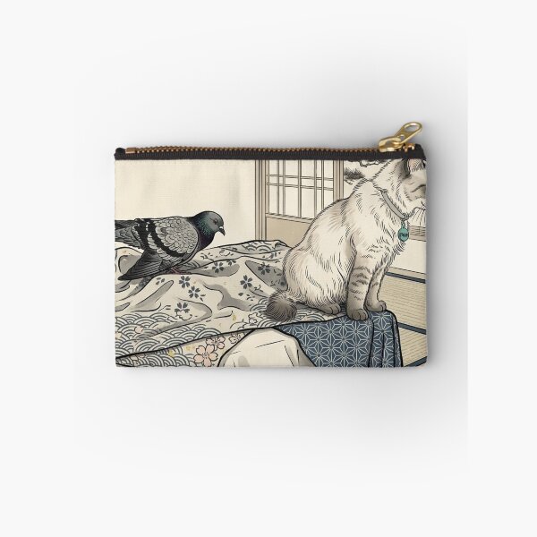 Item preview, Cat, pigeon, animal, love, peace, Japan, coexistence designed and sold by citravisuel.