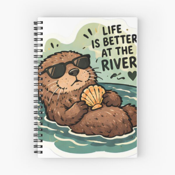 Item preview, Cool Otter Relaxing in Water designed and sold by bymtsef.