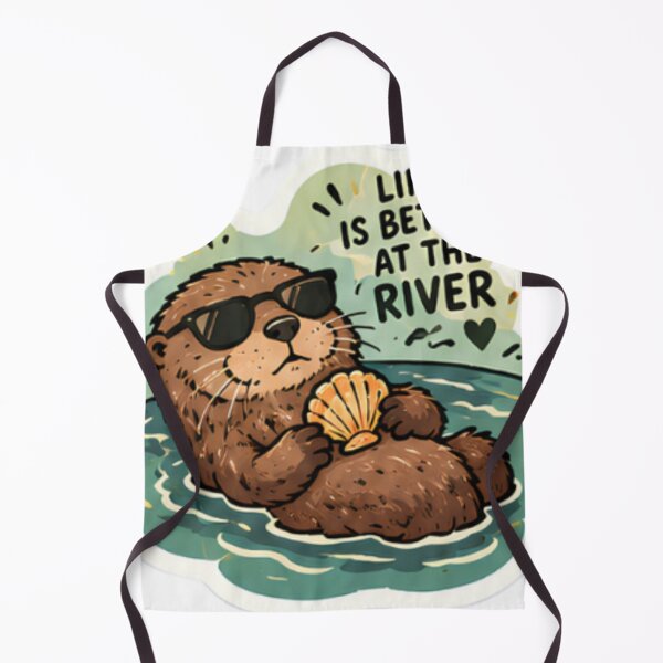 Artikelvorschau, Cooler Otter entspannt sich im Wasser entworfen und verkauft von bymtsef.