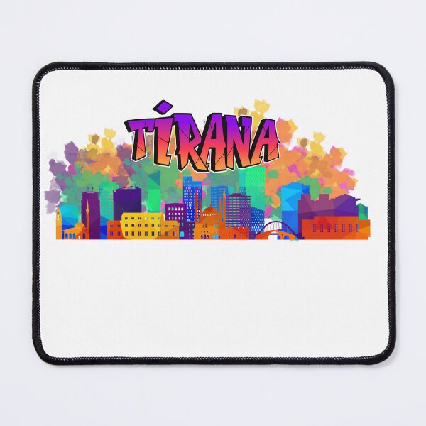 Item preview, Tirana Colorful Buildings – Albania Travel Art & City Design designed and sold by gluxdesing.