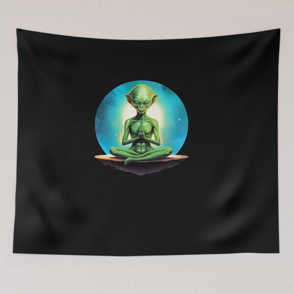 Artikelvorschau, Aliens Yoga / Yogi Alien entworfen und verkauft von Soulrider.