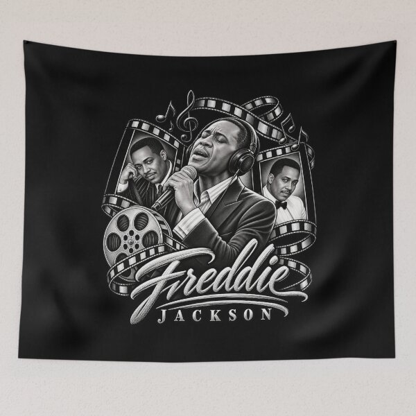 Artikelvorschau, Freddie Jackson Filmrolle Kopfhörer Filmcollage entworfen und verkauft von choudane.