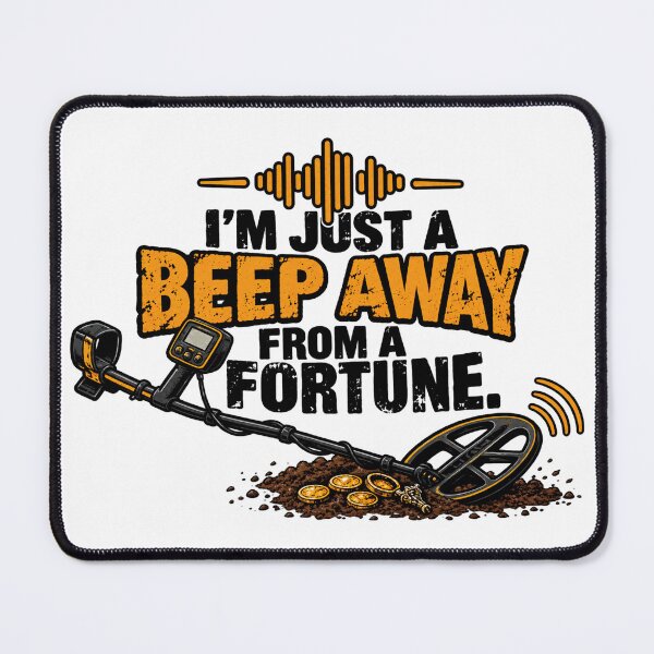 Item preview, Funny Metal Detecting Quote I'm Just A Beep Away designed and sold by CrazySzoopWorld.