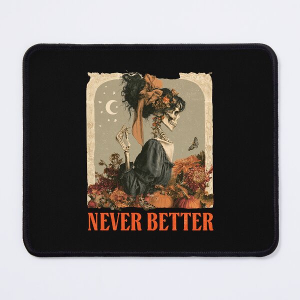 Item preview, Never Better Messy Bun Skeleton Halloween – Sarcastic Woman Coffee Spooky Season designed and sold by DyzioSupply.