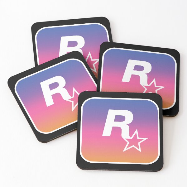 Item preview, Rockstar Games GTA 6 Sunset Logo (Horizontal White Alt) designed and sold by BubblePopRed.