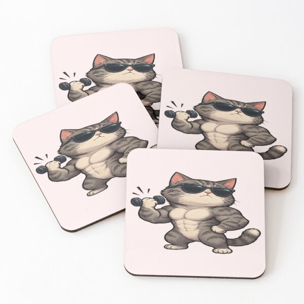 Item preview, Muscle Funny Cat designed and sold by Fashimation20.
