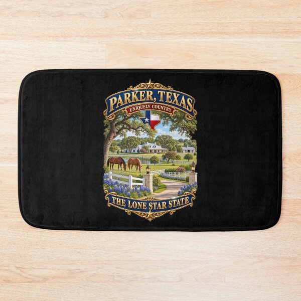 Item preview, Parker, Texas - Uniquely Country -Lone Star State - with Country Scene designed and sold by Military Insignia Products.