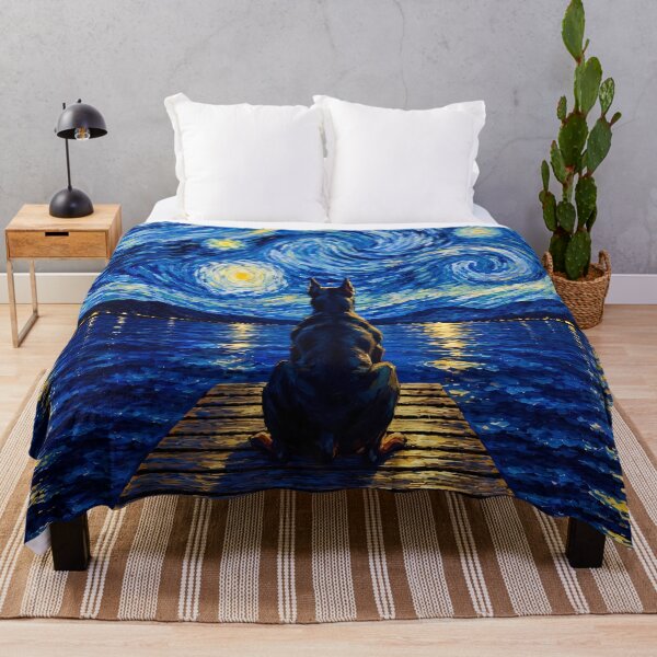 Item preview, Funny Dobermann Starry Night Painting Bridge Star Mom Dad Kids designed and sold by FurryHavenPH.