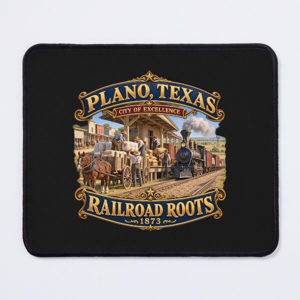 Item preview, Plano, Texas - City of Excellence -Railroad Roots - 1873 - with Train Depot Scene designed and sold by Military Insignia Products.