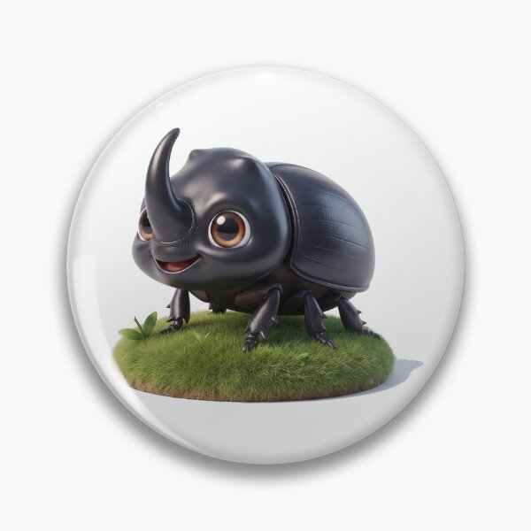 Item preview, Cute Rhinoceros Beetle designed and sold by Thanat Pattern Studio.