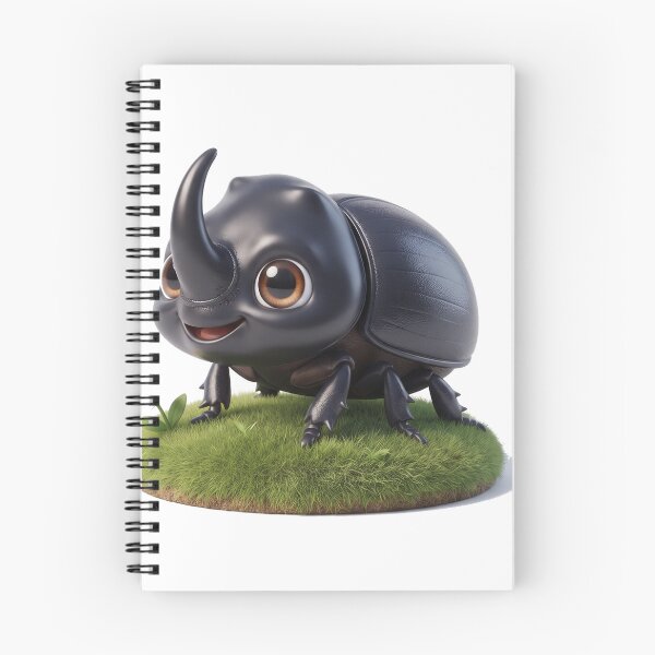 Item preview, Cute Rhinoceros Beetle designed and sold by Thanat Pattern Studio.