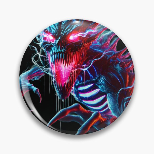 Item preview, Neon Monster Horror Cyberpunk Creature Dark Fantasy Design designed and sold by FusionCipher.