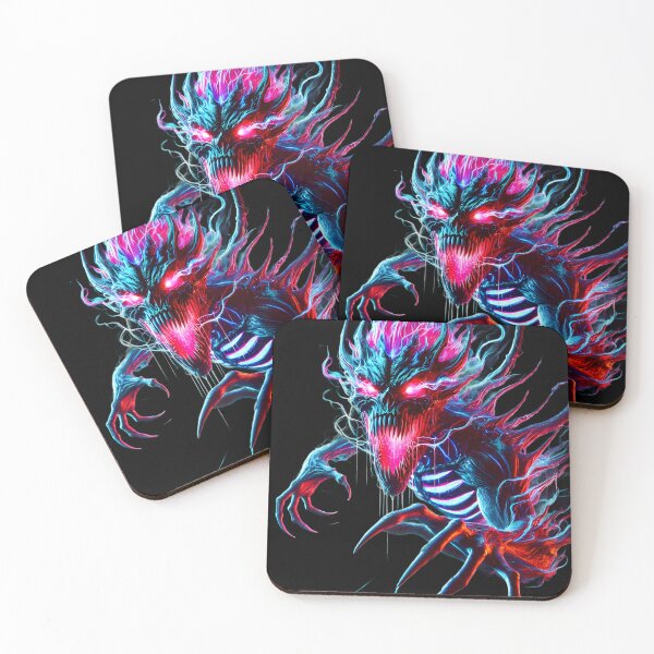 Item preview, Neon Monster Horror Cyberpunk Creature Dark Fantasy Design designed and sold by FusionCipher.
