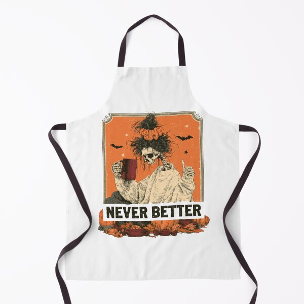 Item preview, Never Better Messy Bun Skeleton Halloween – Sarcastic Woman Coffee Spooky Season designed and sold by DyzioSupply.