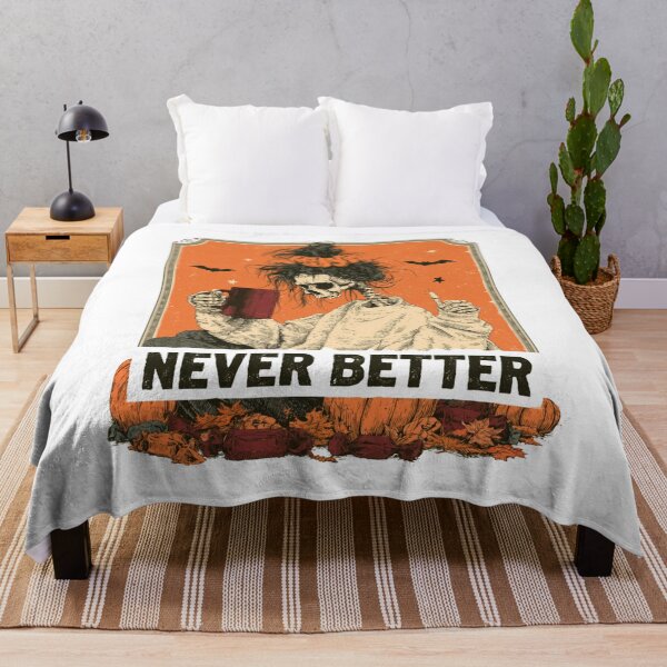 Item preview, Never Better Messy Bun Skeleton Halloween – Sarcastic Woman Coffee Spooky Season designed and sold by DyzioSupply.