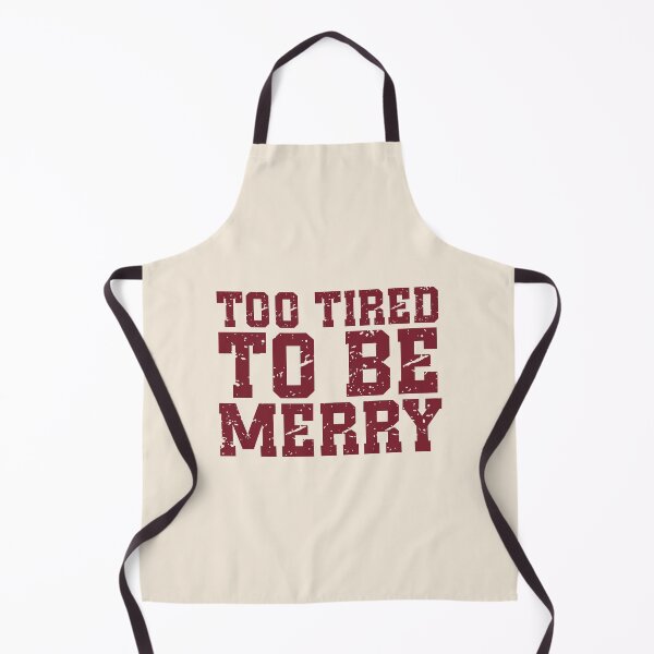 Item preview, Too Tired To Be Merry | Funny Christmas Quote | Vintage Holiday & Tired Humor designed and sold by stylishdzign.