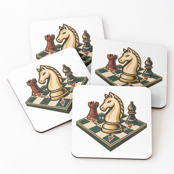 Aperçu de l'œuvre Emblème tactique échecs pour débutants créée et vendue par Philippa Shop.