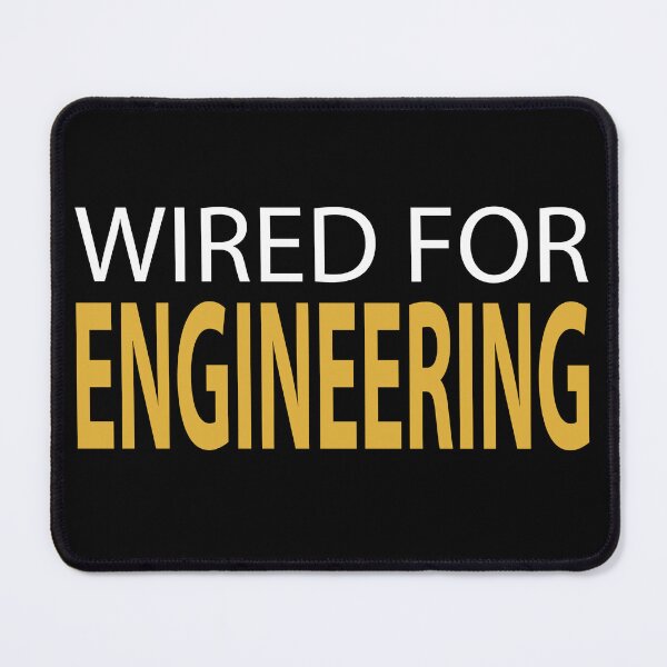 Item preview, Wired for Engineering Technical Humor designed and sold by PrintivoraHub.