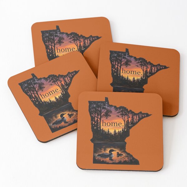 Item preview, Home. Minnesota Sunset Loon Silhouette - Up North MN State designed and sold by FrozenFits.