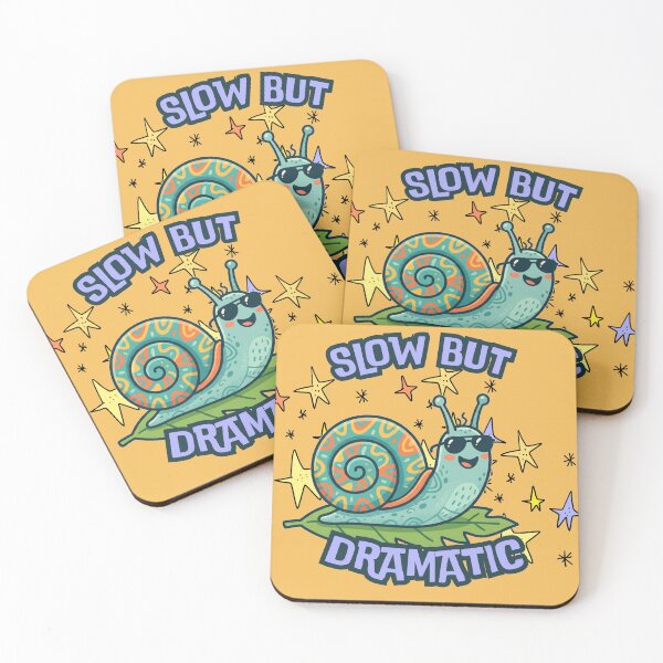 Item preview, Slow But Dramatic - Funny Cute Snail With Sunglasses designed and sold by DNBY.