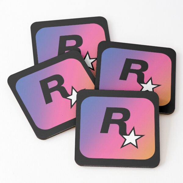 Item preview, Rockstar Games GTA 6 Sunset Logo (White Star) designed and sold by BubblePopRed.