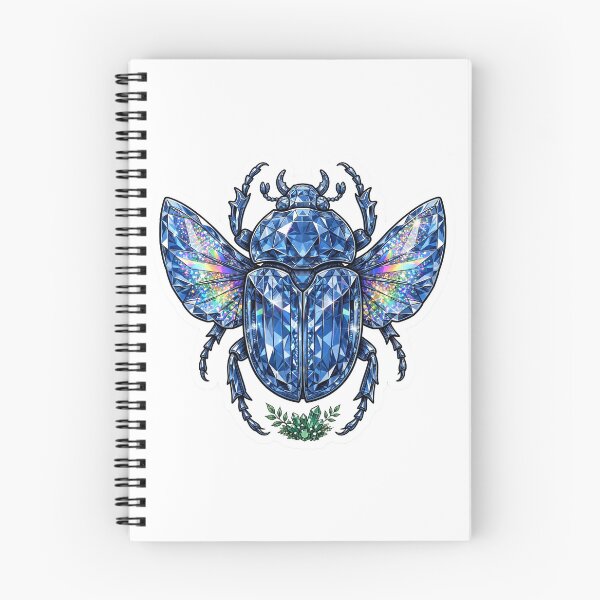 Item preview, Beetle Crystal Sticker - Sapphire Blue Beetle With Emerald Base designed and sold by Crystal Critters .