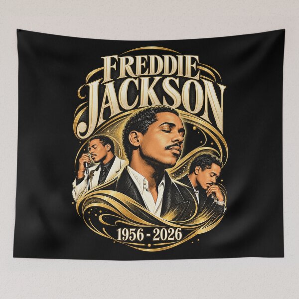 Item preview, Freddie Jackson Ornate Portrait 1956 2026 Elegant Collage designed and sold by choudane.