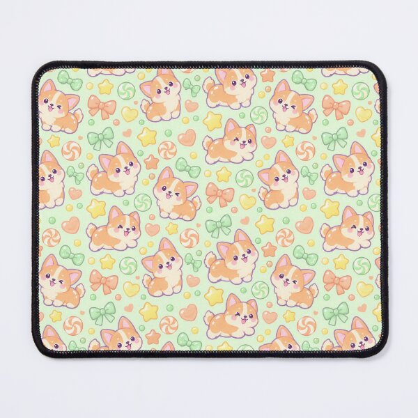 Item preview, Kawaii Gummy Corgi Candy Star Pattern designed and sold by Soft Berry Studio.