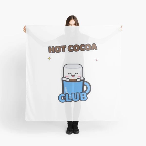 Hot Cocoa Club - Cute Pip Marshmallow in a Mug — Scarf by BiMood