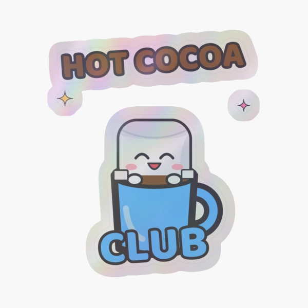 Hot Cocoa Club - Cute Pip Marshmallow in a Mug — Sticker by BiMood