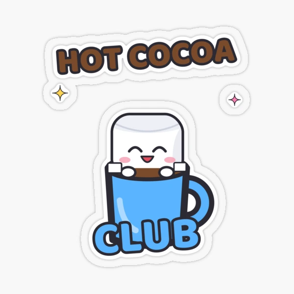Hot Cocoa Club - Cute Pip Marshmallow in a Mug — Sticker by BiMood