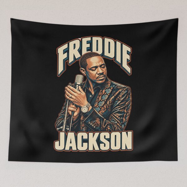 Item preview, Freddie Jackson Patterned Jacket Microphone Emotional Closeup designed and sold by choudane.