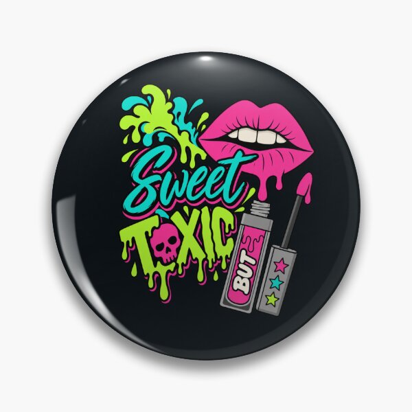 Item preview, Sweet but Toxic – Dripping Lips Y2K Graphic designed and sold by Aimetoi.