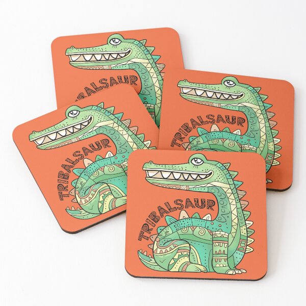 Aperçu de l'œuvre Tribalsaure est le nouveau dinosaure créée et vendue par cbfineart.