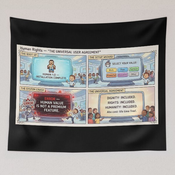 Item preview, Human Rights: The Universal Declaration of Human Rights designed and sold by Mianku | Für das Leben.