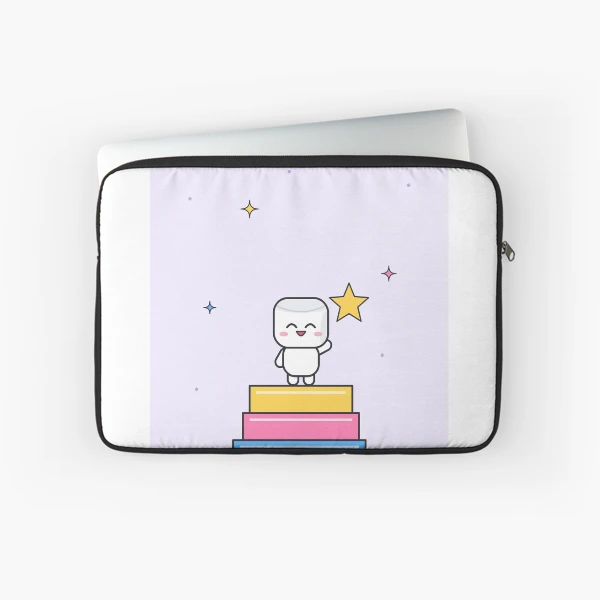 Small Steps Big Dreams - Cute Pip Reaching for a Star — Laptop Sleeve by BiMood