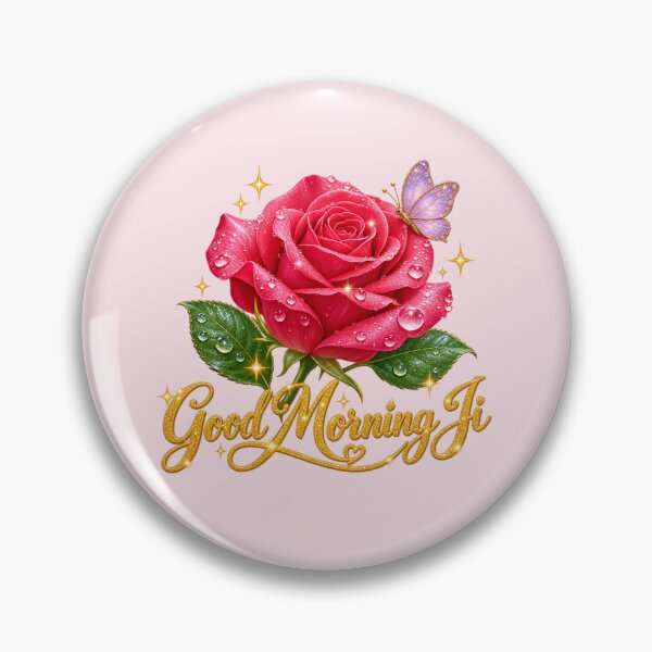 Artikelvorschau, Desi Aunty Good Morning Ji Glitter Rose Family Group Chat entworfen und verkauft von Fanverse Merchandise.