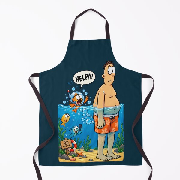 Item preview, Funny Underwater Fart Fish Rescue Cartoon designed and sold by waikibi ⭐⭐⭐⭐.