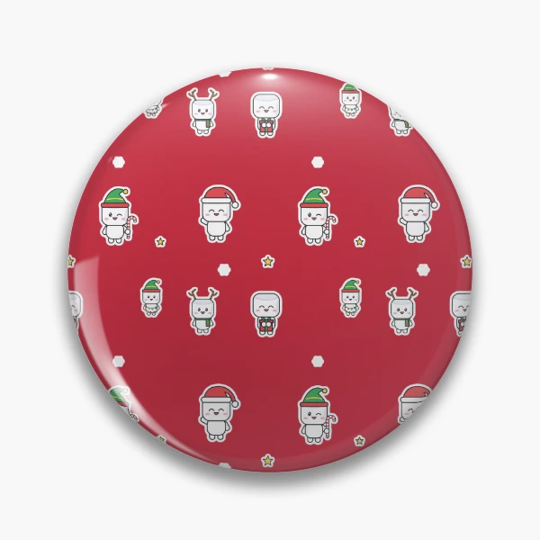 Holiday Pip Pattern - Cute Christmas Marshmallow Repeat — Pin by BiMood