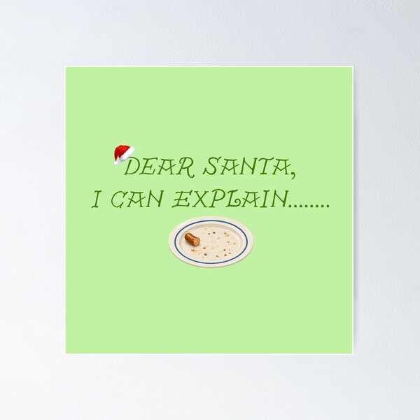 Item preview, Dear Santa I Can Explain Funny Empty Plate Christmas designed and sold by SolutionsArt.