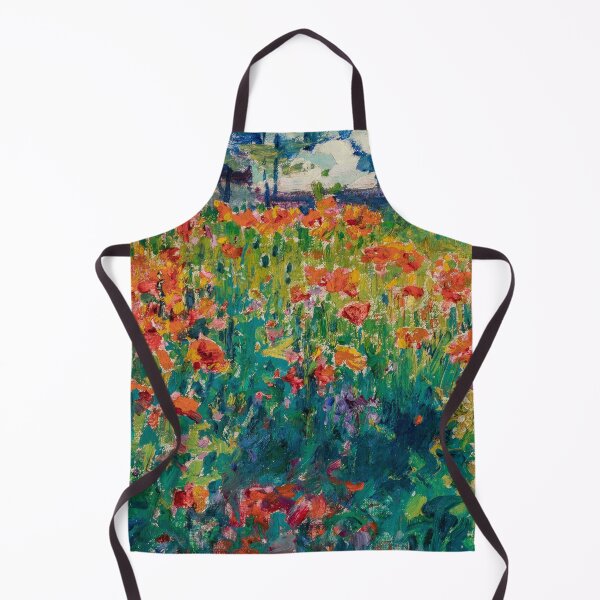 Item preview, Poppies in France, Le jardin aux pavots, oil on canvas painting print by Robert Antoine Pinchon designed and sold by Jéanpaul Ferro.