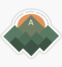 Colorado State University Mountains Sticker