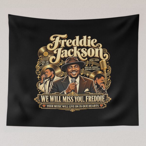 Item preview, Freddie Jackson Elegant We Will Miss You Tribute Banner designed and sold by choudane.