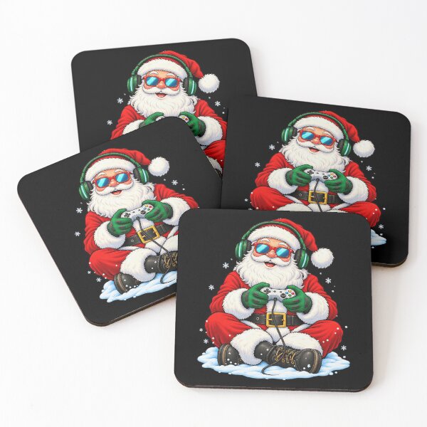 Item preview, Retro Santa Claus Christmas Video Game Controller Player designed and sold by chem3a-wst.