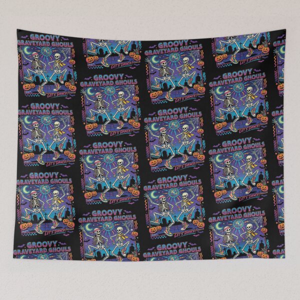 Item preview, Groovy Graveyard Ghouls Retro Halloween Disco designed and sold by AgdBol.